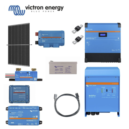 Installed power 10200 W Photovoltaic System Victron Energy Off-grid 4kW AGM storage